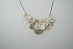 Vintage Mother of Pearl Flower Necklace&nbsp;