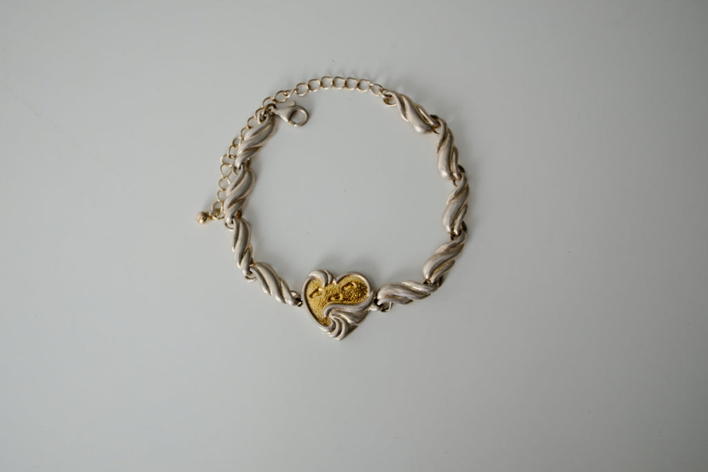 Gorham Sterling Silver Footprints in the Sand Bracelet&nbsp;