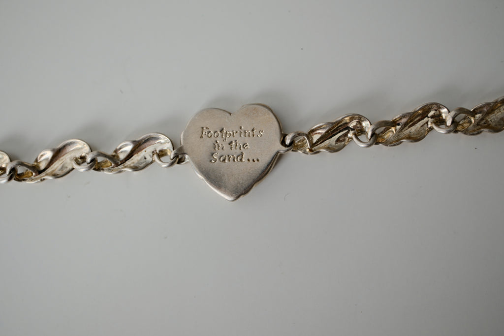 Gorham Sterling Silver Footprints in the Sand Bracelet&nbsp;