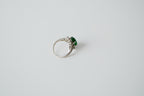 Vintage Silver Jade Cocktail Ring