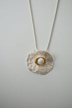 Vintage Textured Pearl Necklace&nbsp;