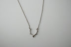Deer Antler Silver Necklace