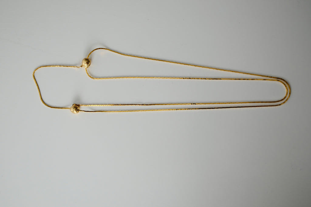 Vintage Adjustable Gold Necklace