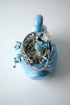 Blue Coquette Swan jar