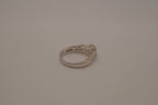 Sterling silver classic three-stone ring