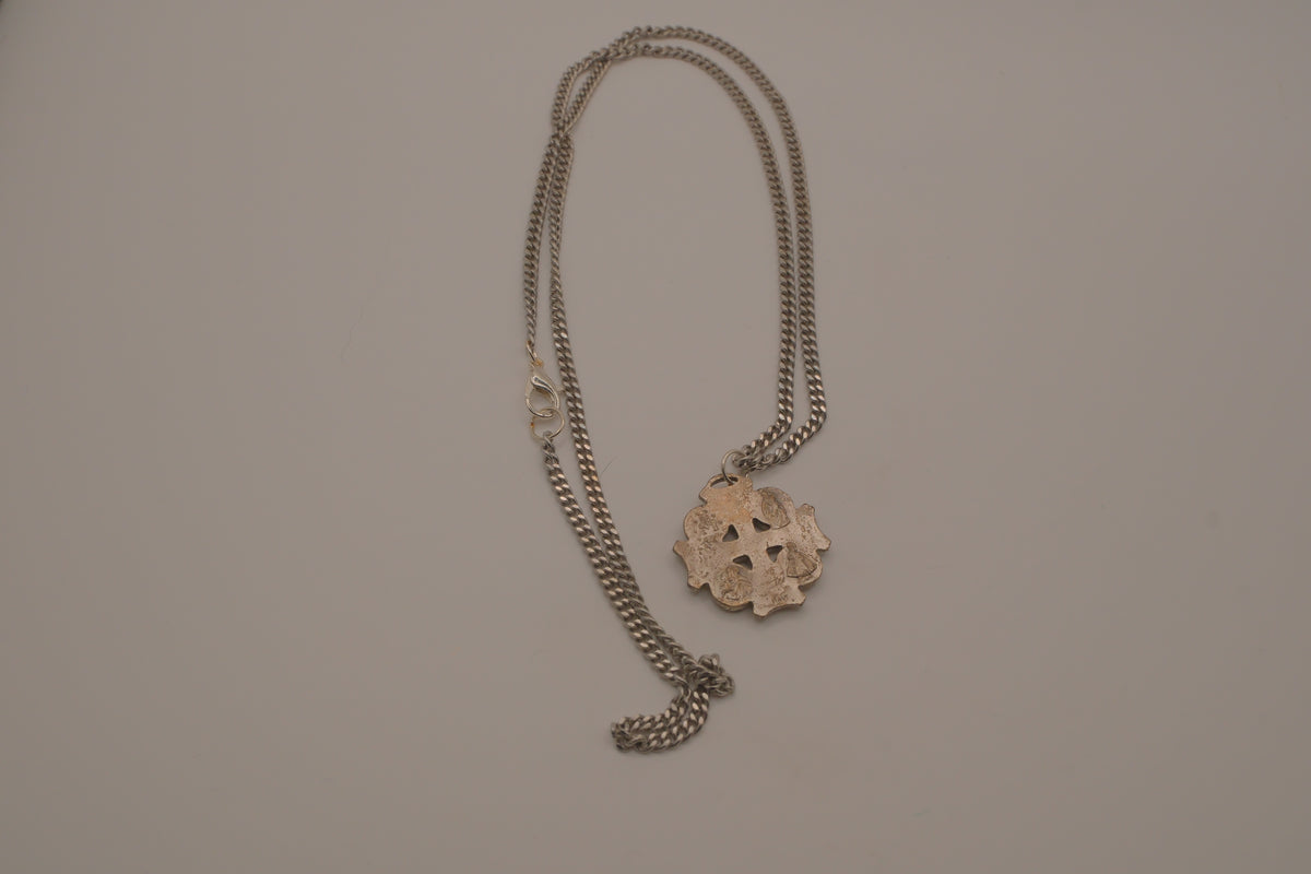 Vintage Catholic 5-Way Medal Cross necklace
