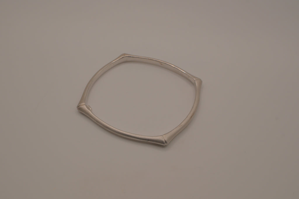 ELLE Sterling Silver Bamboo Bangle