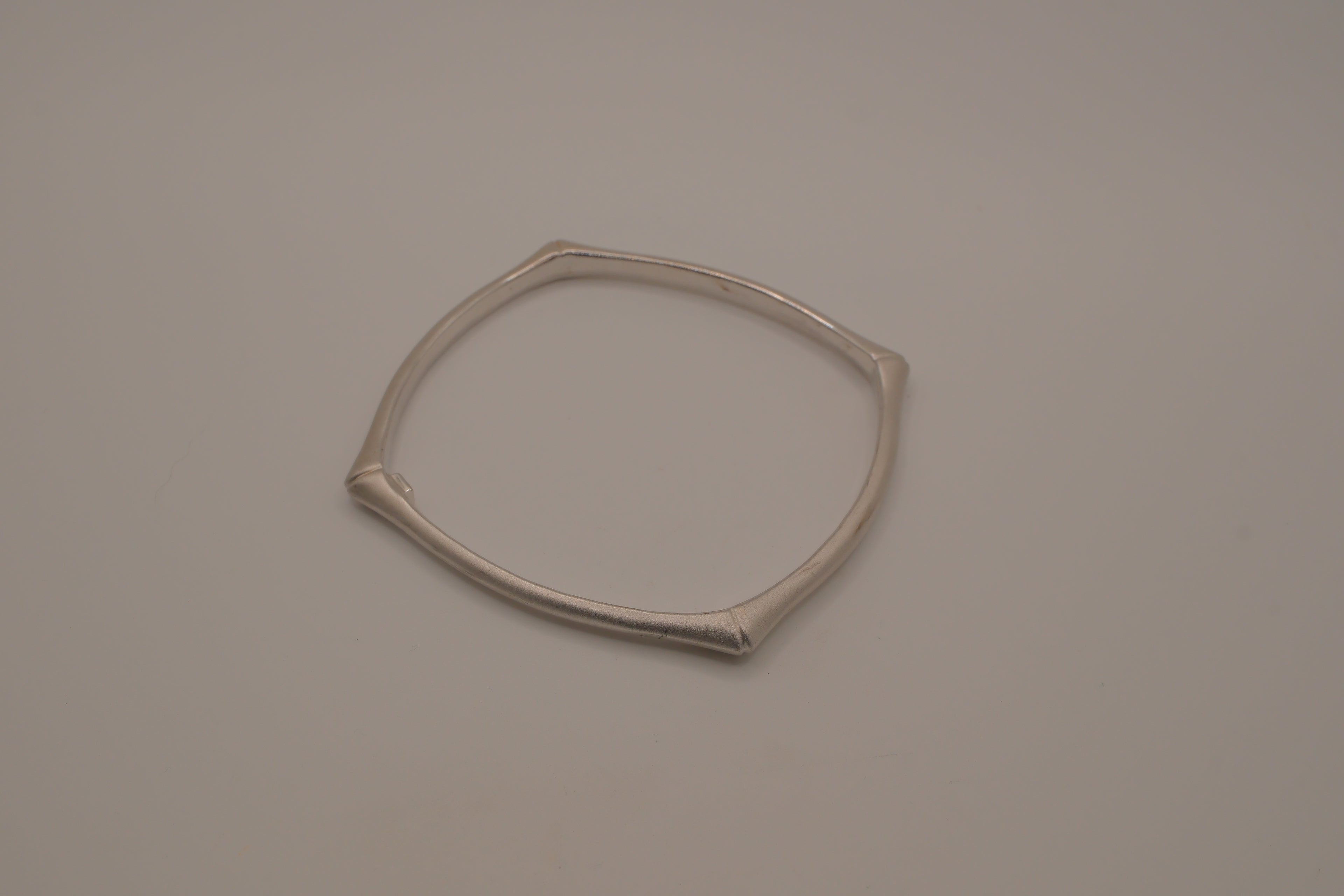 ELLE Sterling Silver Bamboo Bangle