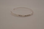 Sterling Silver Friendship quote Cuff bracelet