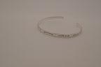 Sterling Silver Friendship quote Cuff bracelet
