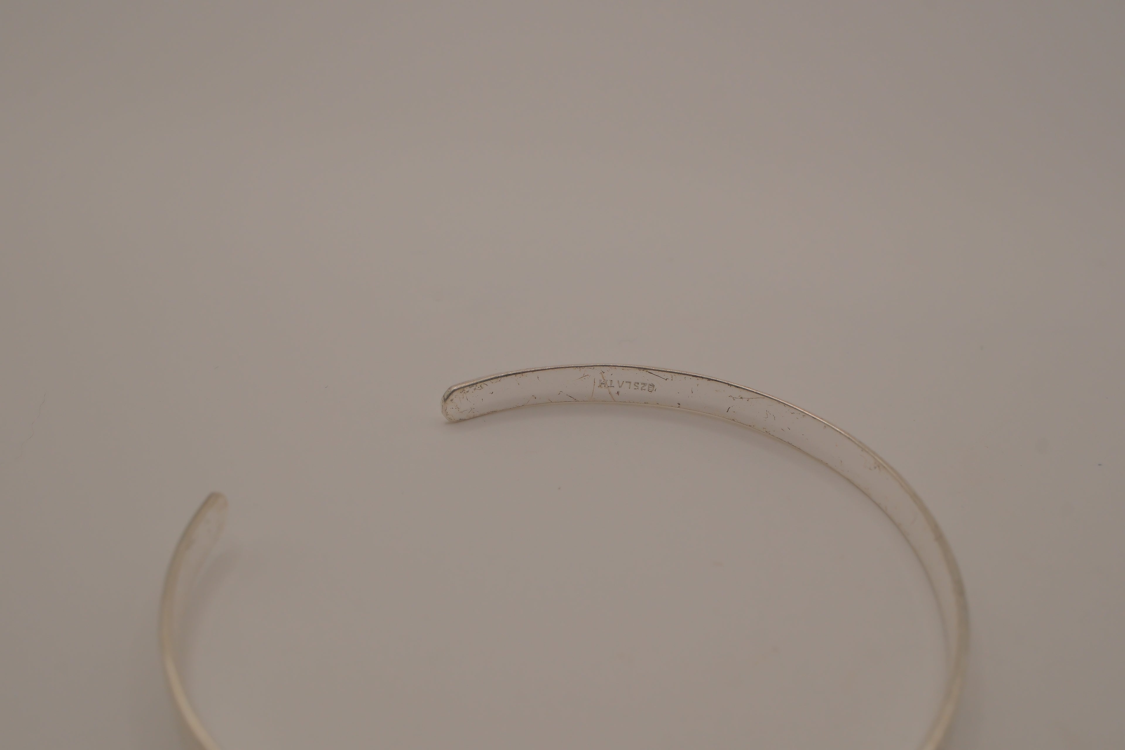 Sterling Silver Friendship quote Cuff bracelet