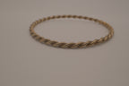 Vintage Sterling silver twisted rope bangle bracelet