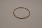 Vintage Sterling silver twisted rope bangle bracelet