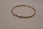 Vintage Sterling silver twisted rope bangle bracelet