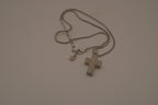 Swarovski Pavé Crystal Cross Pendant Necklace
