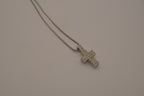 Swarovski Pavé Crystal Cross Pendant Necklace