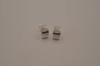Sterling silver huggie hoop earrings