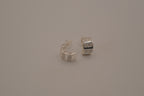 Sterling silver huggie hoop earrings