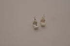 Sterling silver huggie hoop earrings