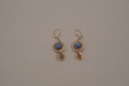 Sterling silver boho dangle earrings