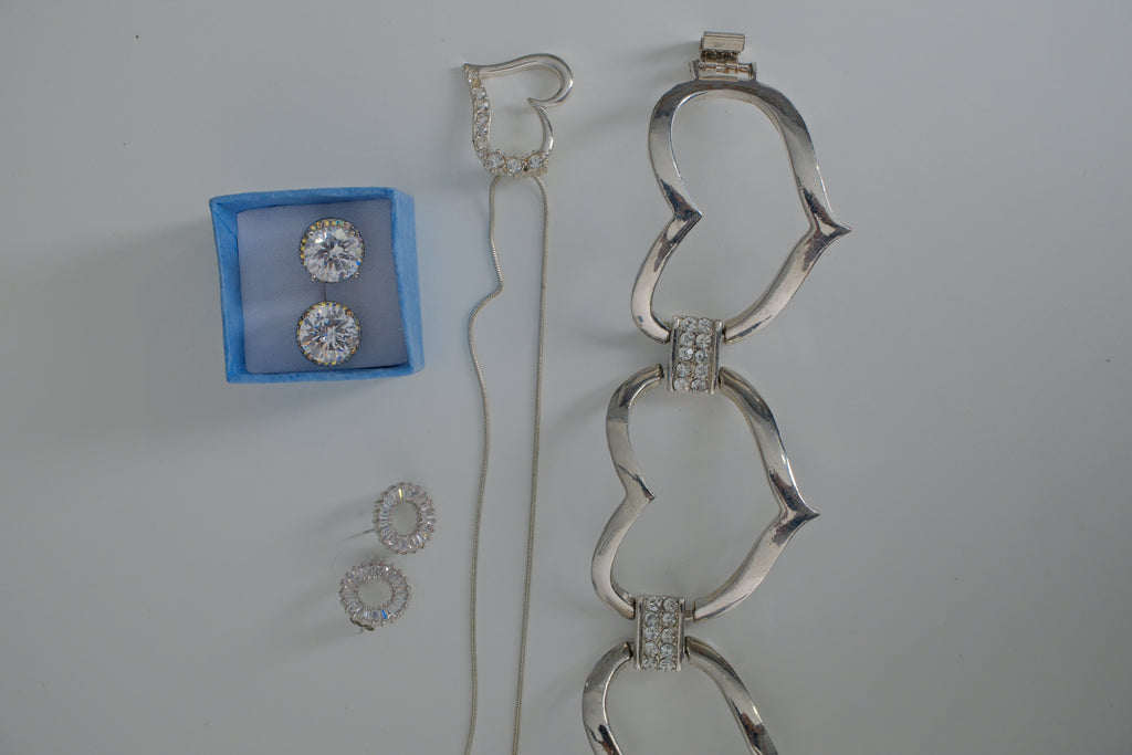 Silver Heart Gift Set
