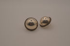 Vintage Sterling silver dome earrings