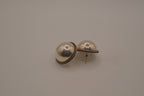 Vintage Sterling silver dome earrings