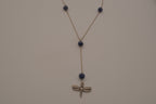 Alex and Ani Blue sodalite dragonfly pendant necklace