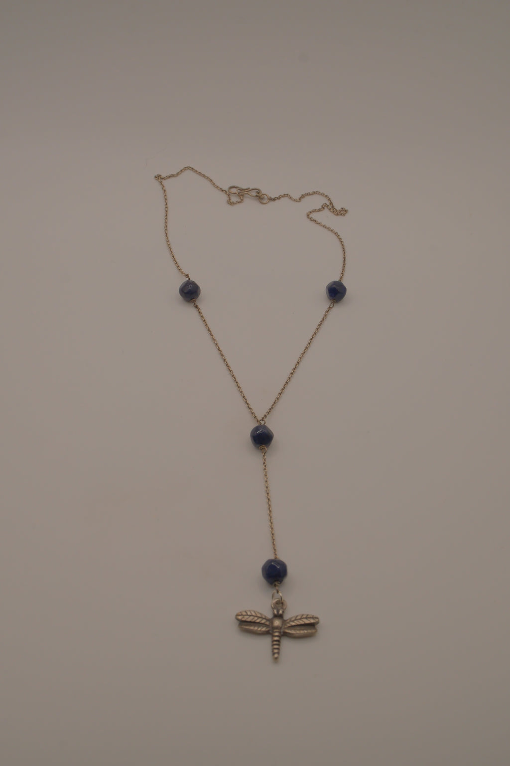 Alex and Ani Blue sodalite dragonfly pendant necklace