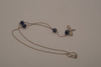 Alex and Ani Blue sodalite dragonfly pendant necklace