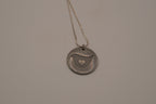 Vintage Sterling silver Hallmark dove pendant necklace