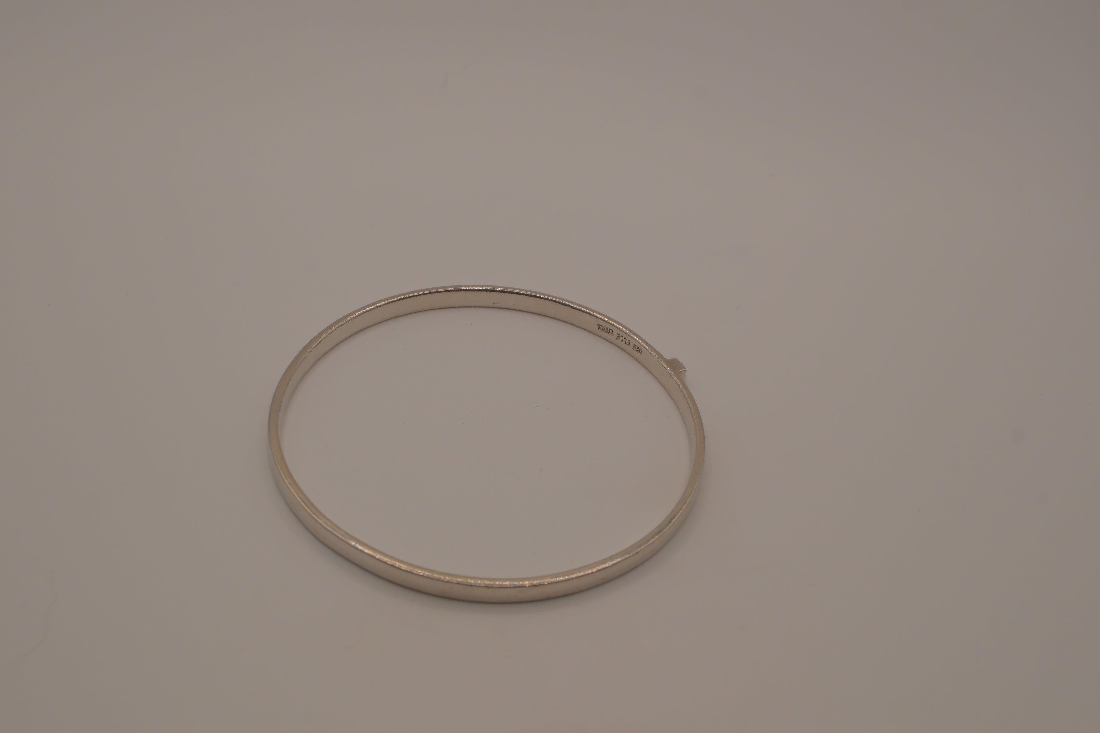Elle Sterling Silver slip-on bangle bracelet