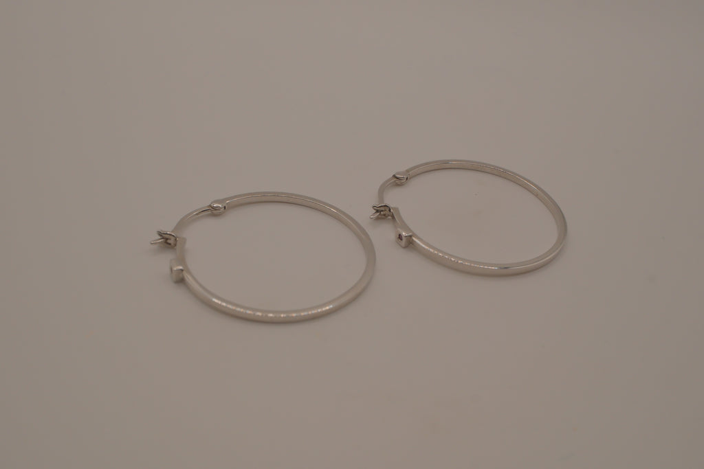 Elle Sterling silver Hoop earrings