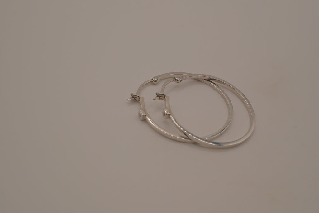 Elle Sterling silver Hoop earrings