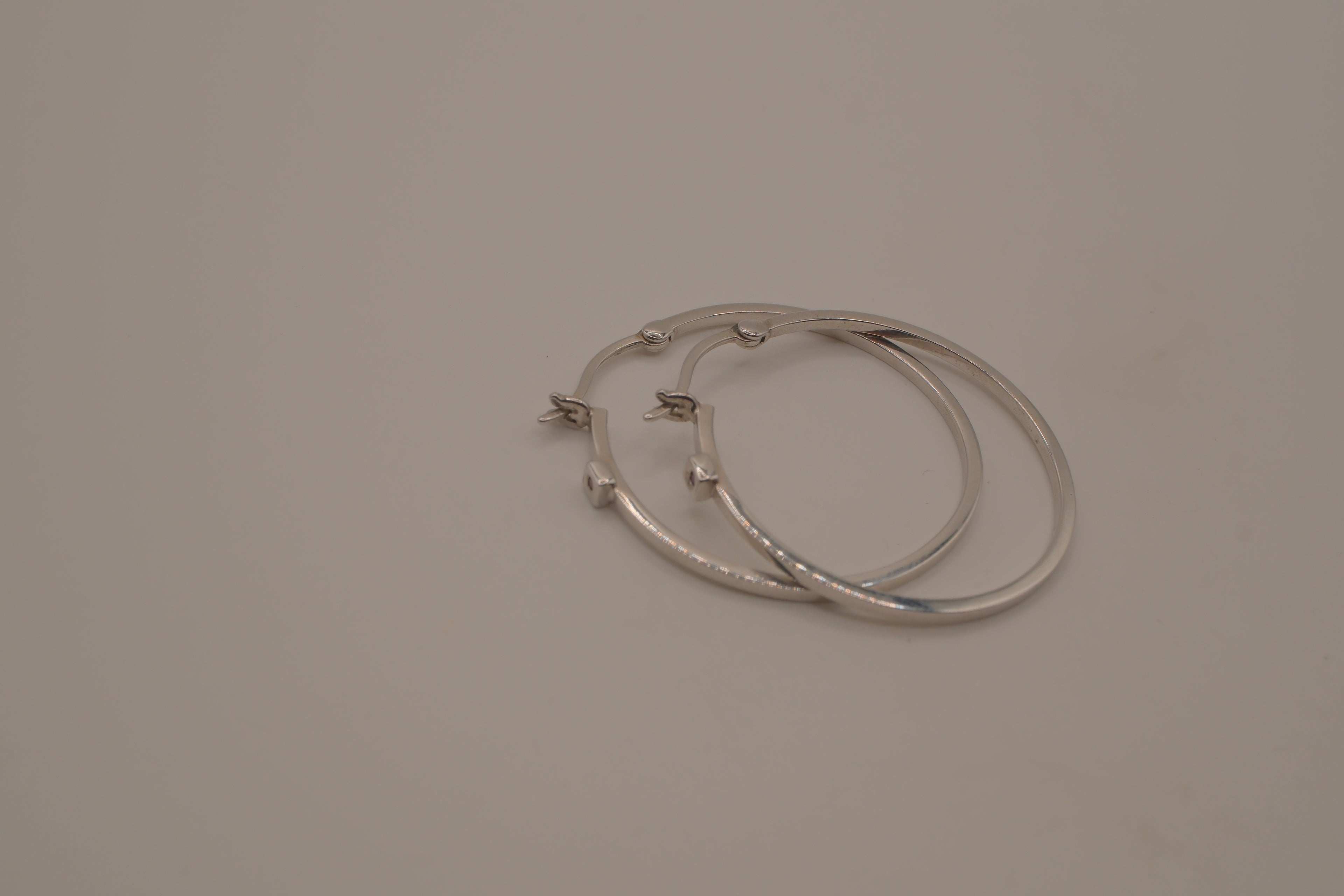 Elle Sterling silver Hoop earrings