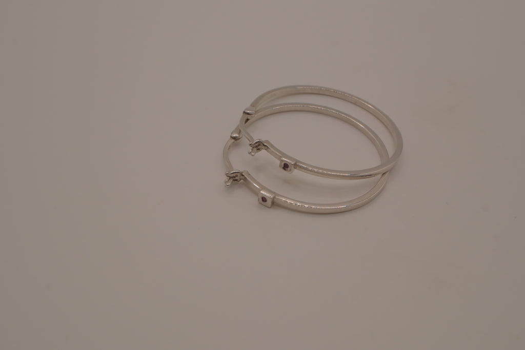 Elle Sterling silver Hoop earrings
