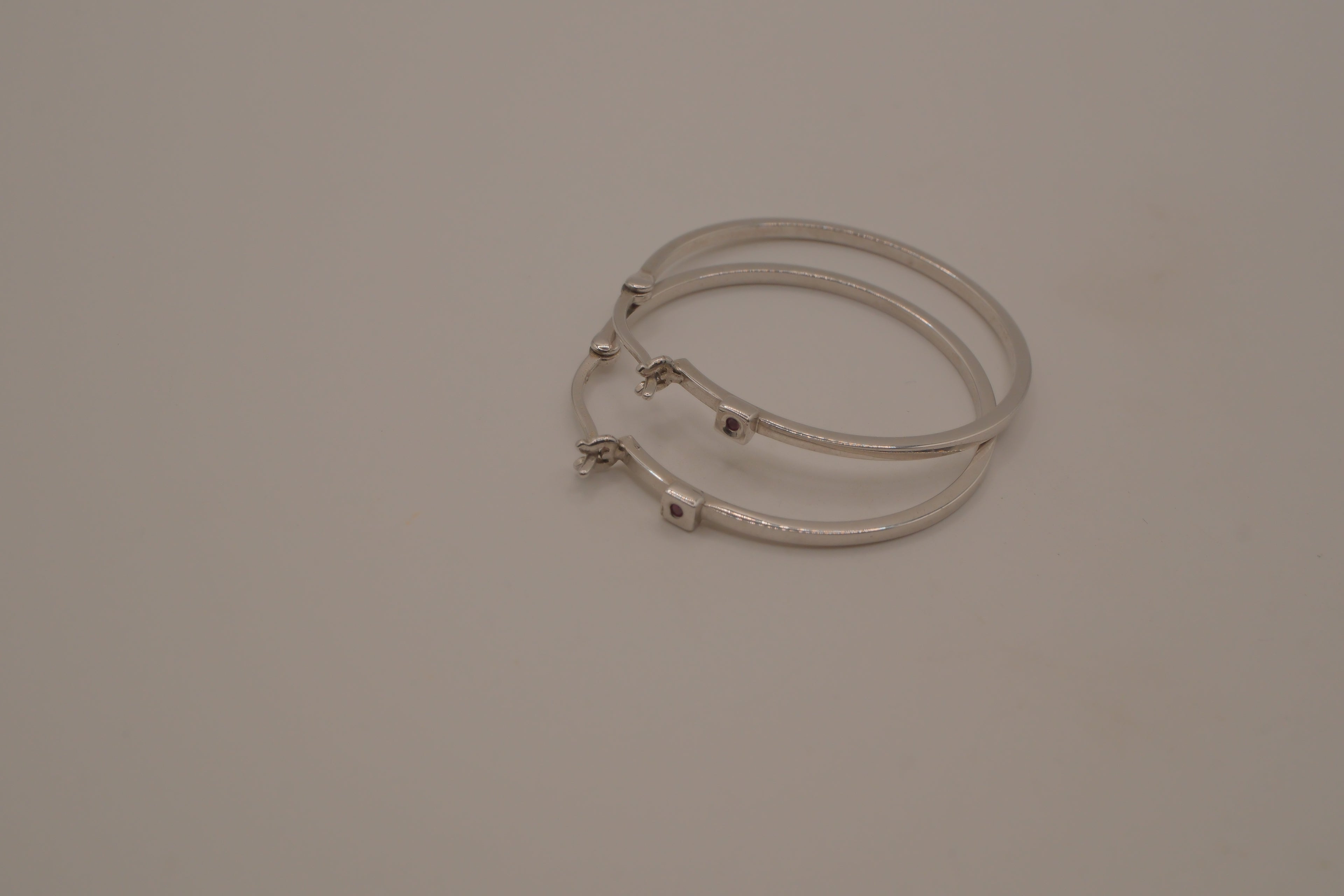 Elle Sterling silver Hoop earrings