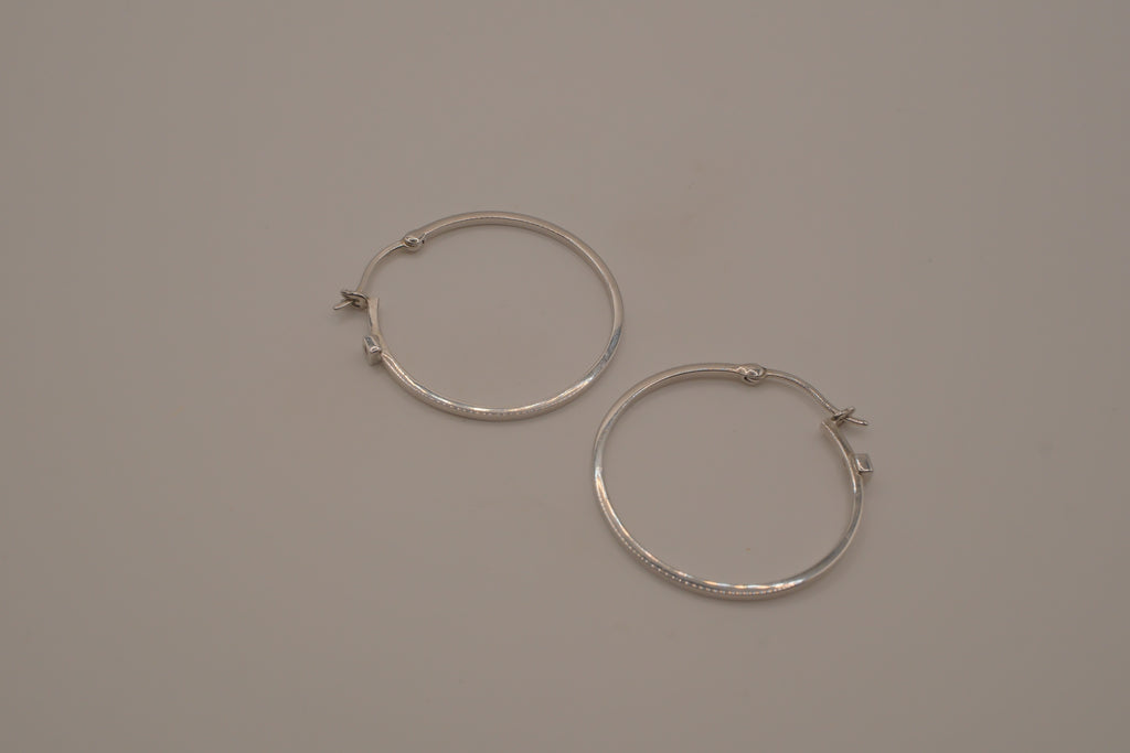 Elle Sterling silver Hoop earrings