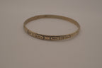Vintage Sterling engraved bangle bracelet