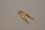 Sterling silver marquise teardrop earrings
