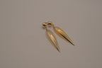 Sterling silver marquise teardrop earrings