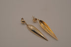 Sterling silver marquise teardrop earrings