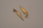 Sterling silver marquise teardrop earrings
