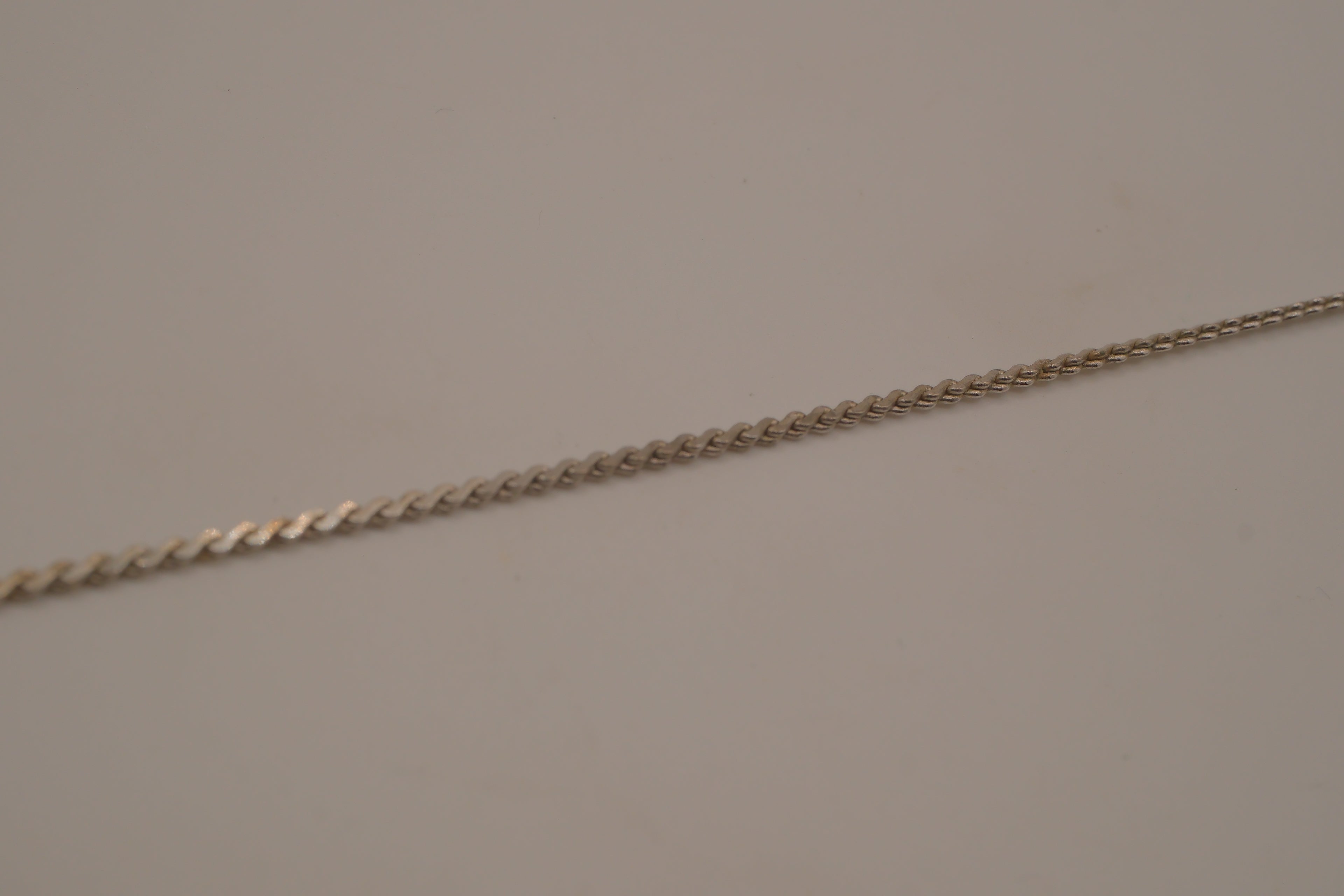 Sterling silver delicate rope chain bracelet