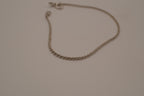 Sterling silver delicate rope chain bracelet