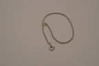 Sterling silver delicate rope chain bracelet