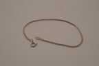 Sterling silver delicate rope chain bracelet