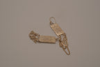 Sterling silver geometric rectangle drop earrings