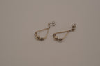 Vintage Sterling silver teardrop dangle earrings
