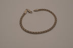 Vintage Sterling silver woven chain bracelet&nbsp;